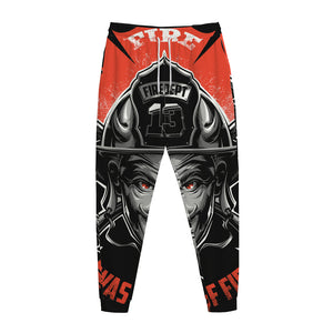 Firefighter Devil Print Jogger Pants