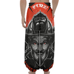 Firefighter Devil Print Lantern Pants