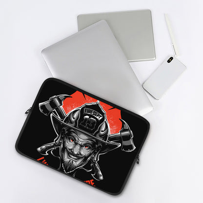 Firefighter Devil Print Laptop Sleeve