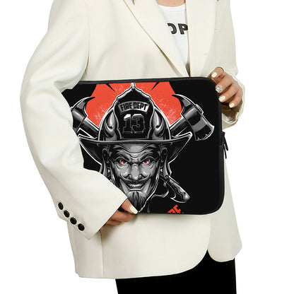 Firefighter Devil Print Laptop Sleeve