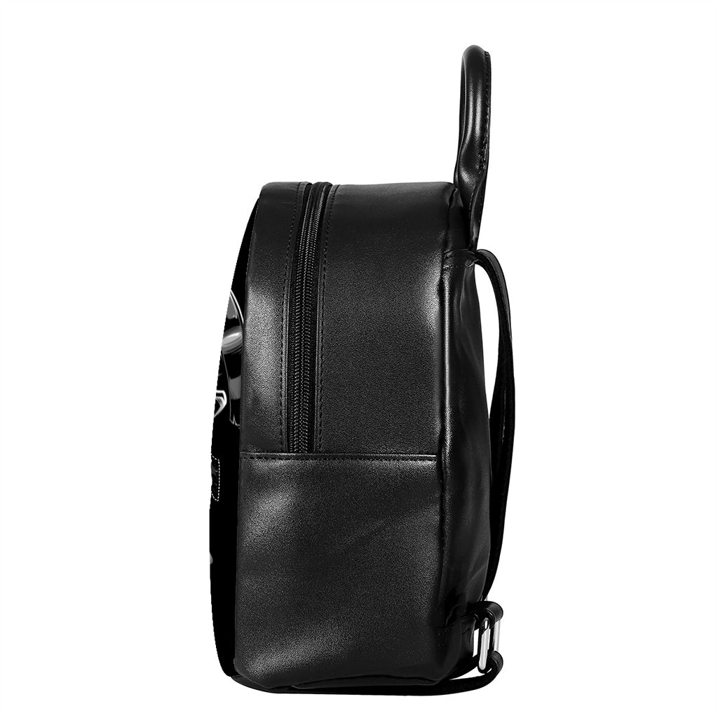 Firefighter Devil Print Leather Backpack