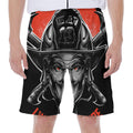 Firefighter Devil Print Men's Beach Shorts