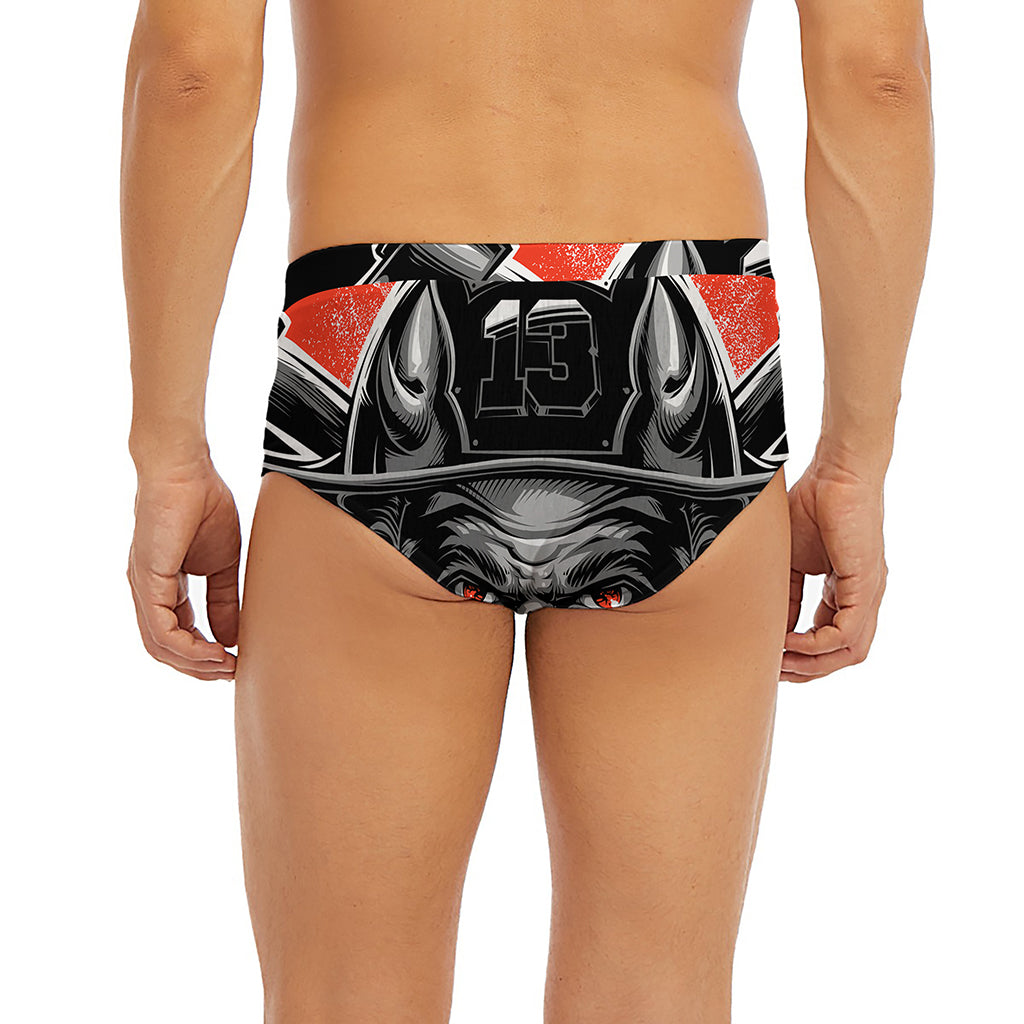 Firefighter Devil Print Men's Briefs