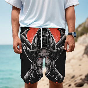 Firefighter Devil Print Men's Cargo Shorts