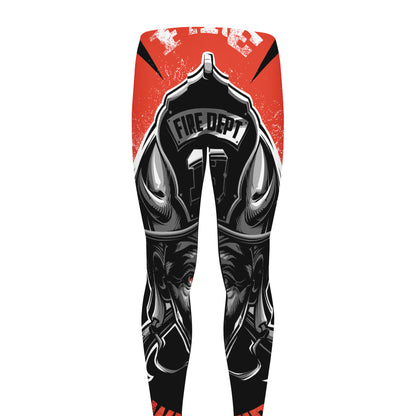 Firefighter Devil Print Men's leggings