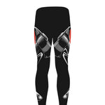 Firefighter Devil Print Men's leggings