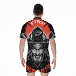 Firefighter Devil Print Men's Rompers