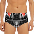 Firefighter Devil Print Men's Triangle Swim Briefs