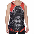 Firefighter Devil Print Men's Velvet Tank Top