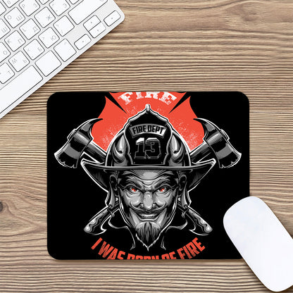 Firefighter Devil Print Mouse Pad