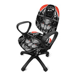 Firefighter Devil Print Office Chair Cover