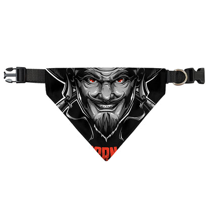 Firefighter Devil Print Over The Collar Dog Bandana
