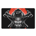 Firefighter Devil Print Polyester Doormat