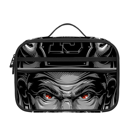 Firefighter Devil Print Portable Lunch Bag