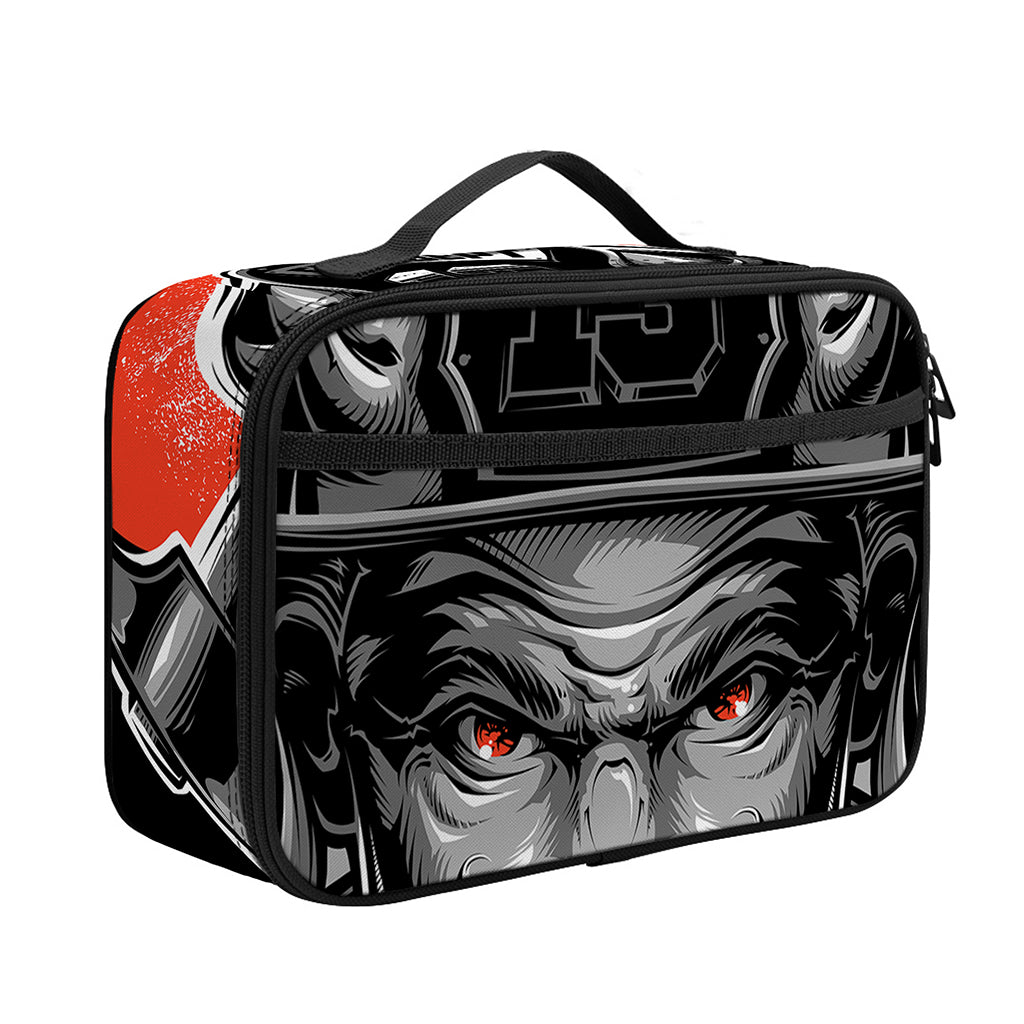 Firefighter Devil Print Portable Lunch Bag