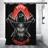 Firefighter Devil Print Premium Shower Curtain