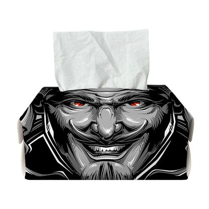 Firefighter Devil Print Rectangle Tissue Box Cover