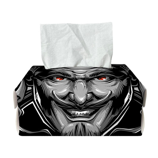 Firefighter Devil Print Rectangle Tissue Box Cover