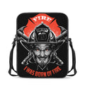 Firefighter Devil Print Rectangular Crossbody Bag