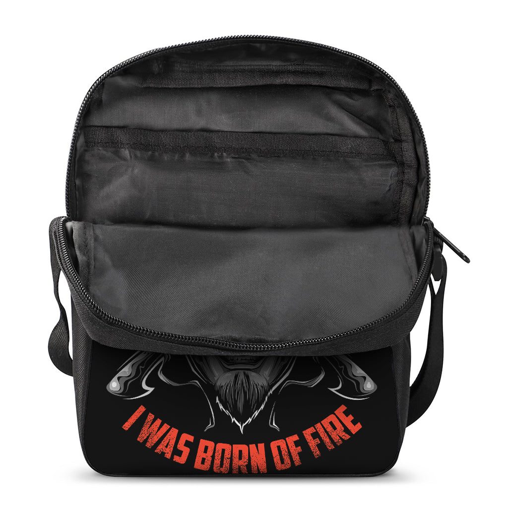 Firefighter Devil Print Rectangular Crossbody Bag