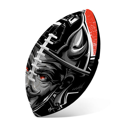 Firefighter Devil Print Rugby Ball