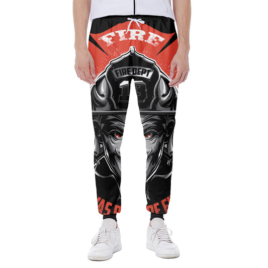 Firefighter Devil Print Scuba Joggers