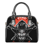 Firefighter Devil Print Shoulder Handbag