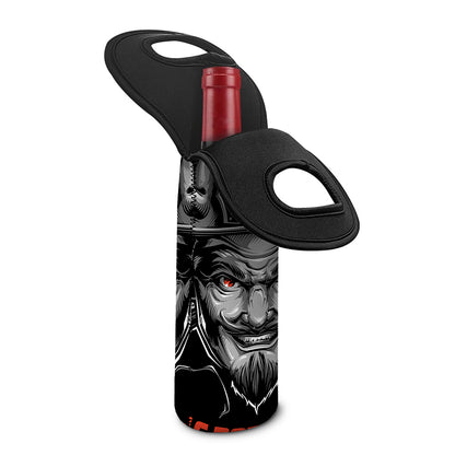 Firefighter Devil Print Single Neoprene Wine Tote