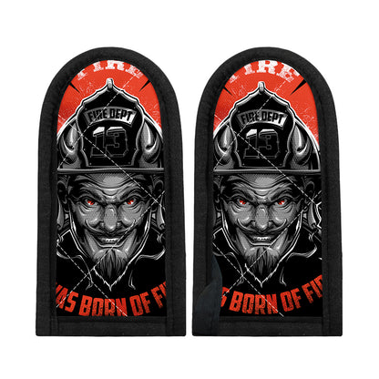 Firefighter Devil Print Skillet Handle Cover