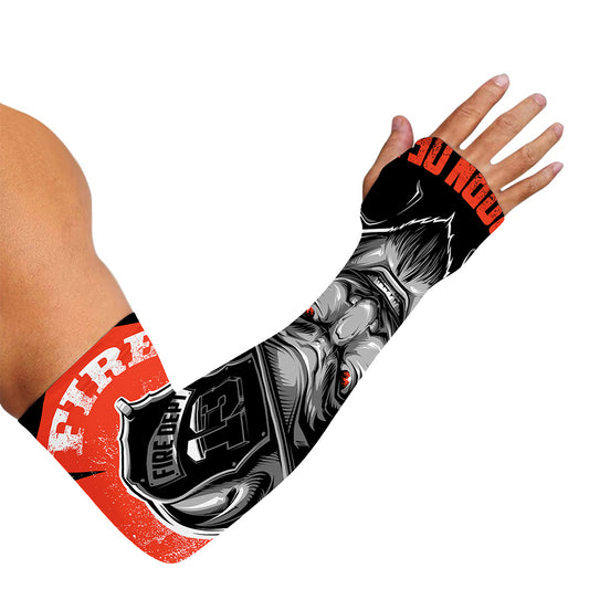 Firefighter Devil Print Sun Protection Arm Sleeves