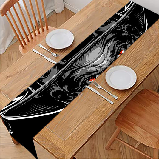 Firefighter Devil Print Table Runner