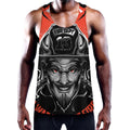 Firefighter Devil Print Men's Workout Tank Top