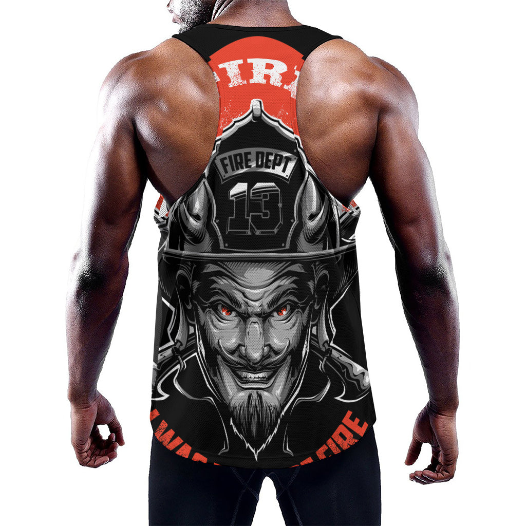 Firefighter Devil Print Training Tank Top
