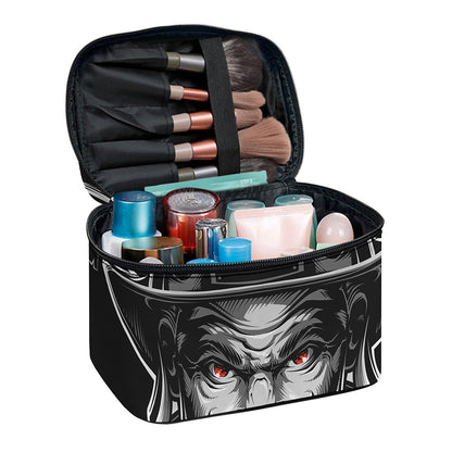 Firefighter Devil Print Travel Makeup Bag