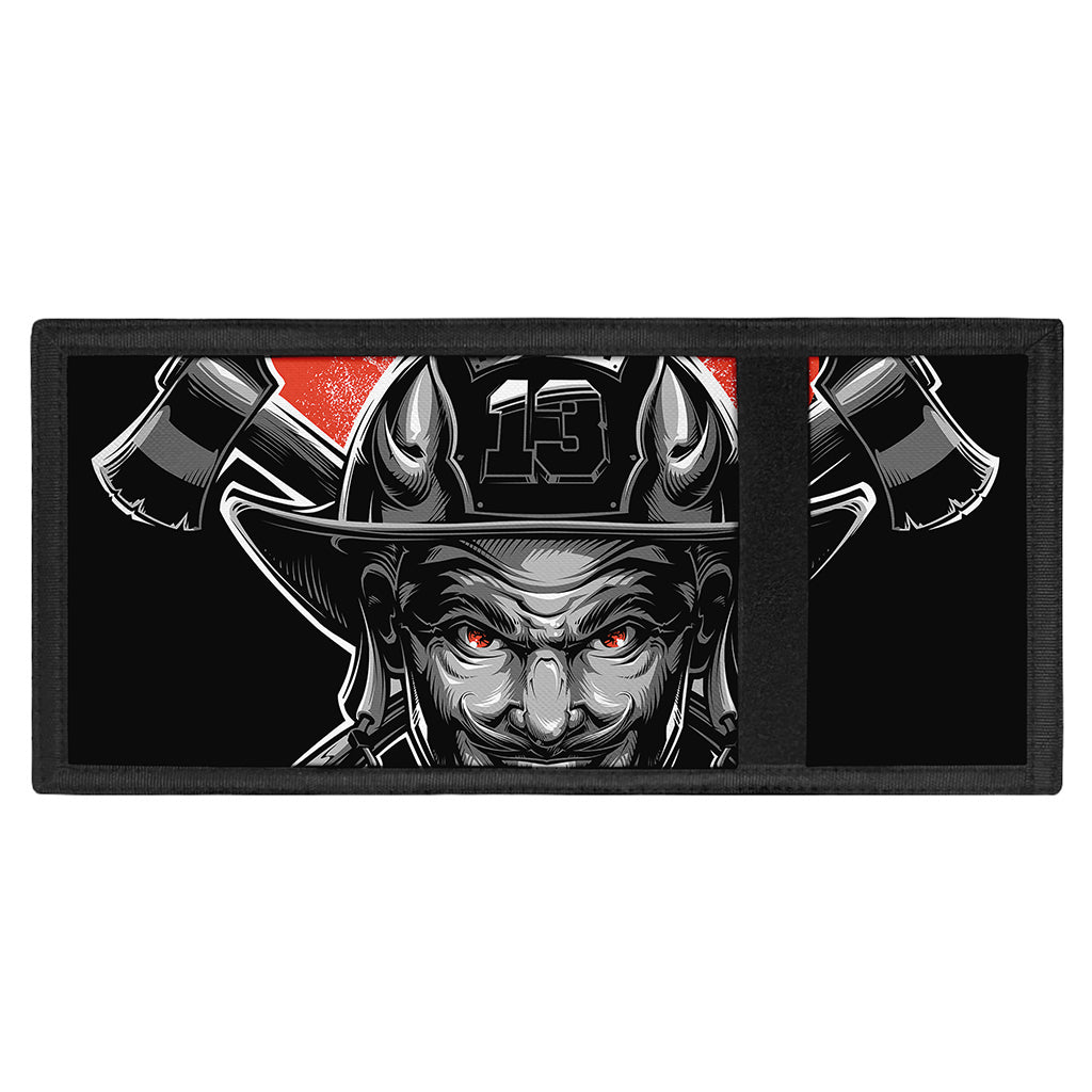 Firefighter Devil Print Trifold Wallet