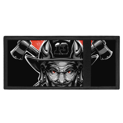 Firefighter Devil Print Trifold Wallet