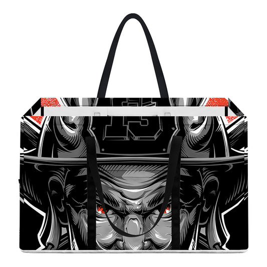 Firefighter Devil Print Utility Tote Bag