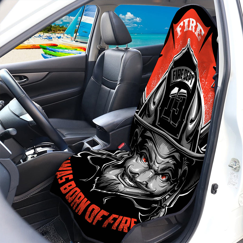 Firefighter Devil Print Waterproof Car Seat Cover