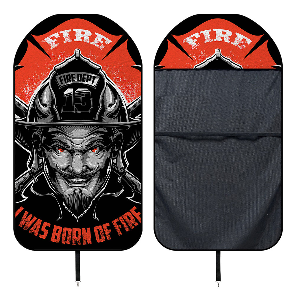 Firefighter Devil Print Waterproof Car Seat Cover