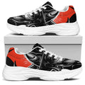 Firefighter Devil Print White Chunky Shoes