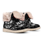Firefighter Devil Print Winter Boots