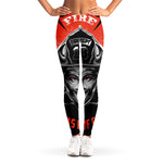 Firefighter Devil Print Women's Leggings