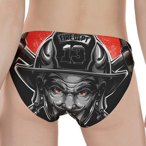 Firefighter Devil Print Women's Panties