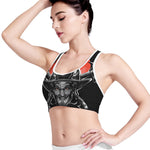Firefighter Devil Print Women's Sports Bra