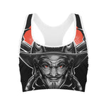 Firefighter Devil Print Women's Sports Bra