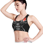 Firefighter Devil Print Women's Sports Bra