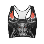 Firefighter Devil Print Women's Sports Bra