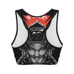 Firefighter Devil Print Women's Sports Bra