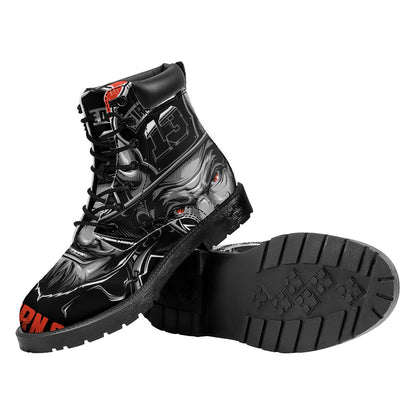 Firefighter Devil Print Work Boots
