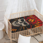 Firefighter First In Last Out Print Baby Crib Sheet